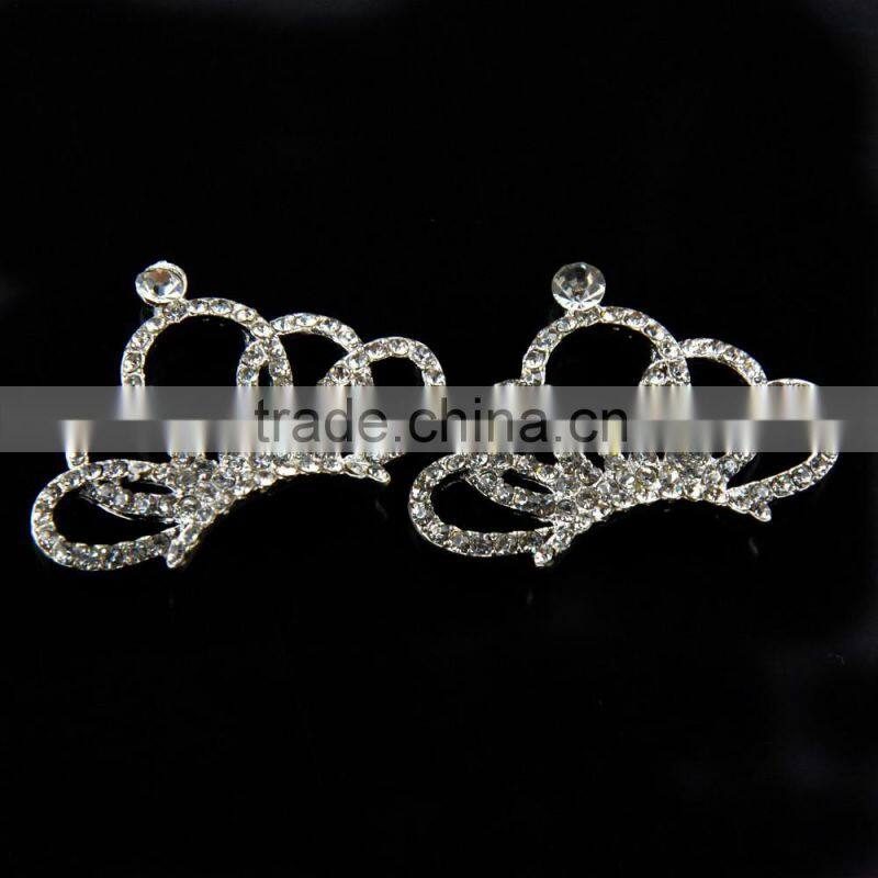 30x40MM in Stock tWholesales Colorful Silver Plated Alloy Pearl Crystal Rhinestone Button For Jewelry Garment Accessory