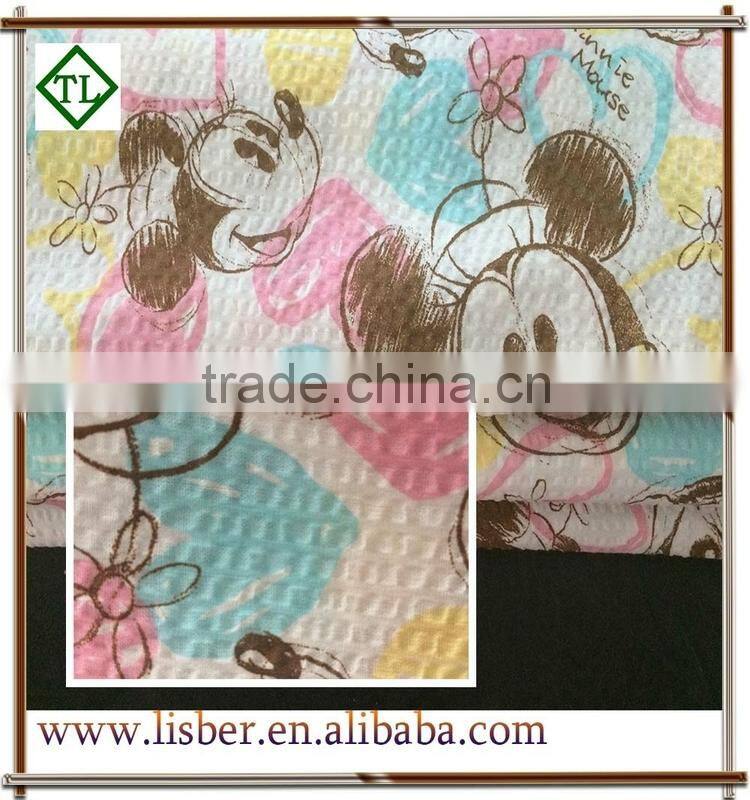 100 Cotton High Quality For Baby Seersucker Fabric Wholesale