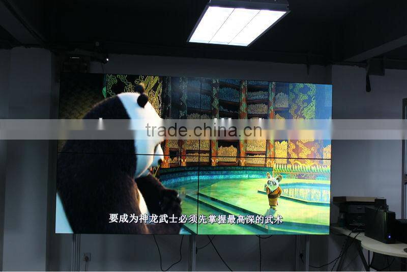 Seamless video wall screen for indoor