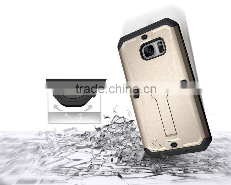 Wholesale Unique cell phone accessories For samsung Galaxy S7 Armored case PC+TPU Waterproof Mobile back cover case