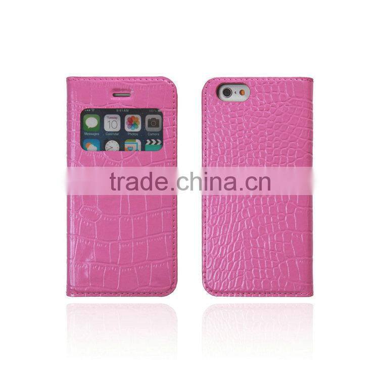 Premium PU leather case for iPhone 6 High quality mobile phone case cover