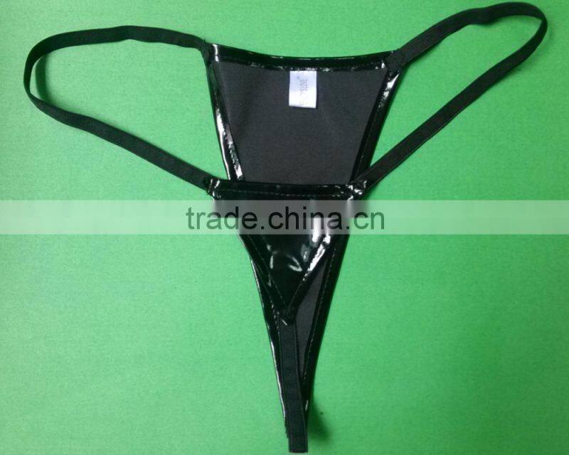 women faux leather garter lingerie wet look garter clips for stockings sexy gothic style belts suspender with g-string