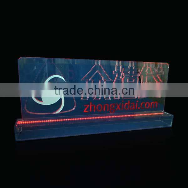 Acrylic Ice sculpture custom acrylic led edge lit sign Ice Sculptures for Parties