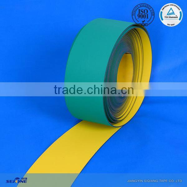 3.5MM yellow/green automatic lathes belt Rubber flat power transmission belt high energy saving and antistatic blet