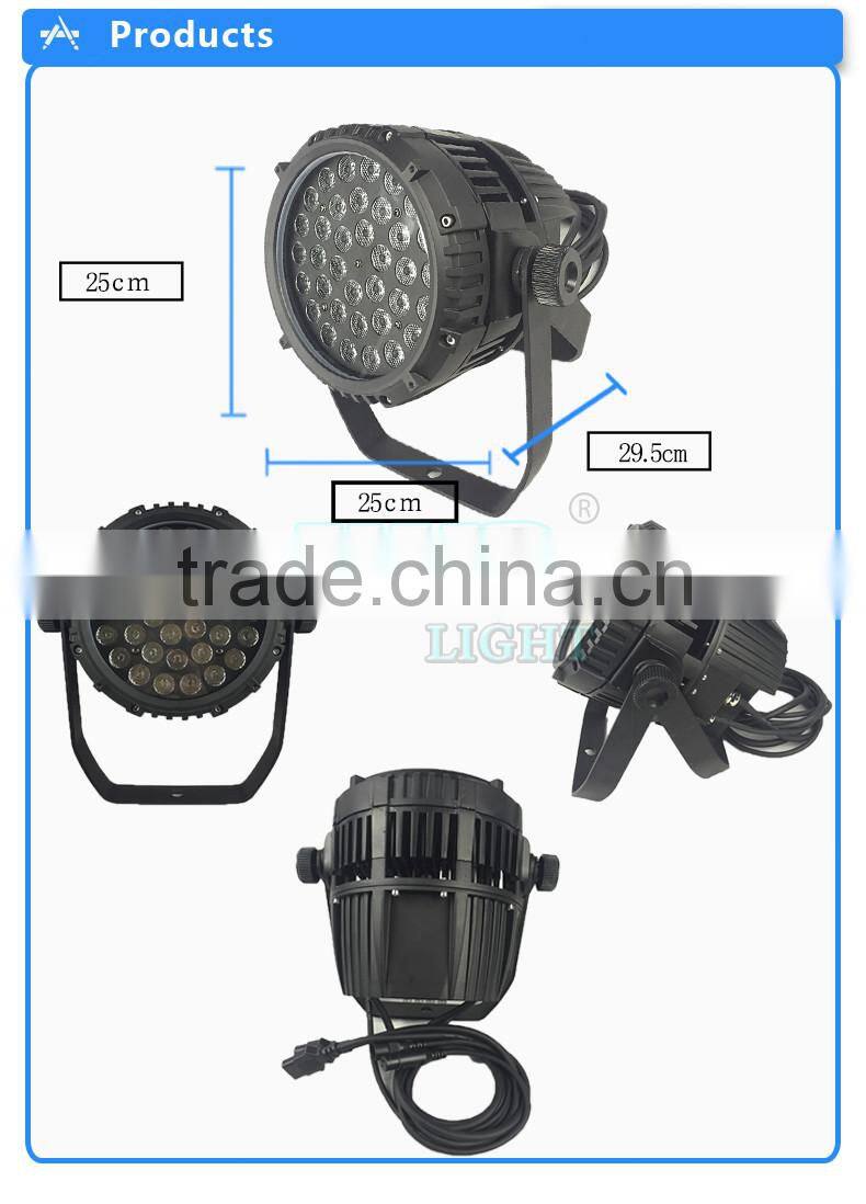 LED Wedding Lighting/Waterproof 36 3W RGB LED Light For Bars,DJ Equipment