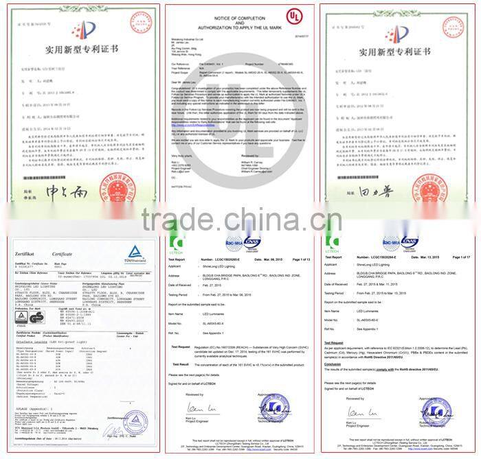 Parking lot lighting for ip65 led tri-proof light 5 years warranty