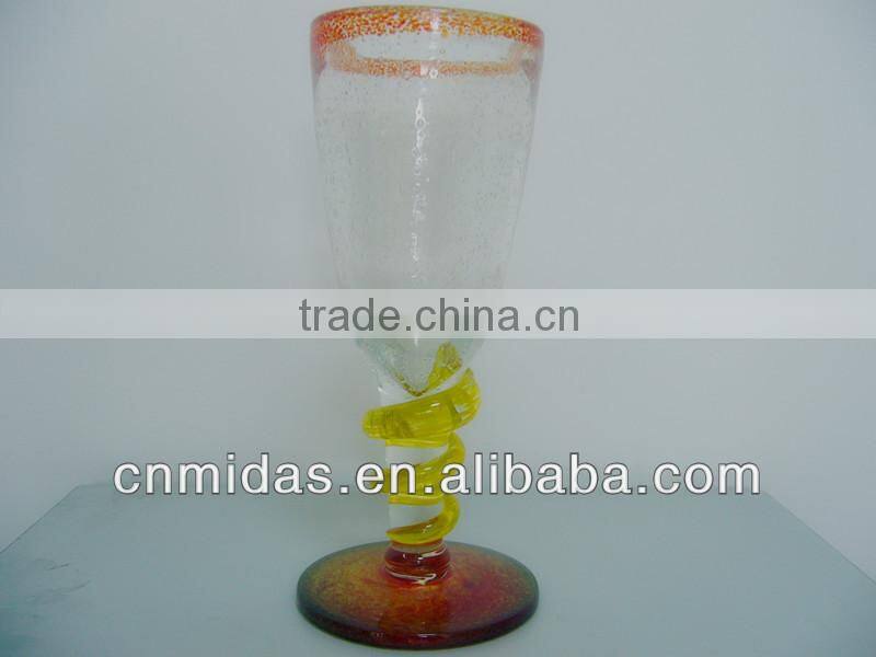 colored glass juice glass set