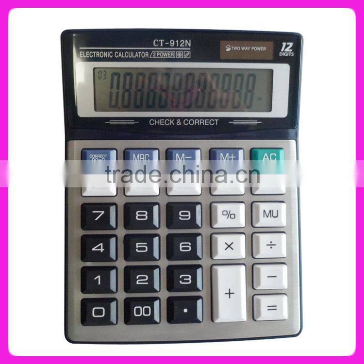 12 digit electronic desktop office big calculator