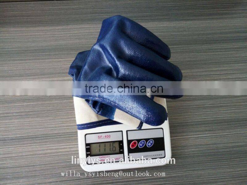 110g 10' nitrile full coated oil resistant safety work gloves