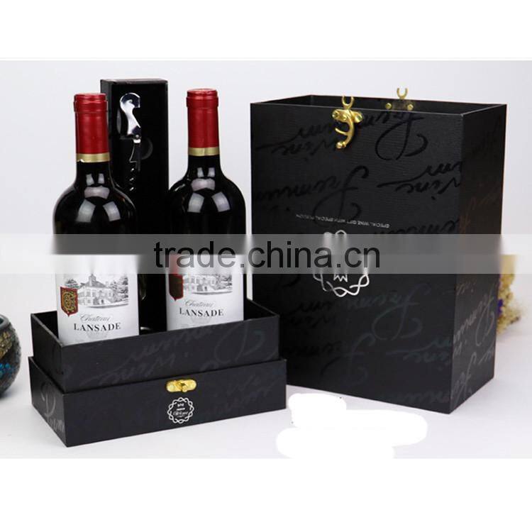 Newest fancy printing box 12 bottle paper wine box