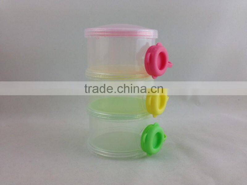 hot selling 3 compartments milk powder dispenser container