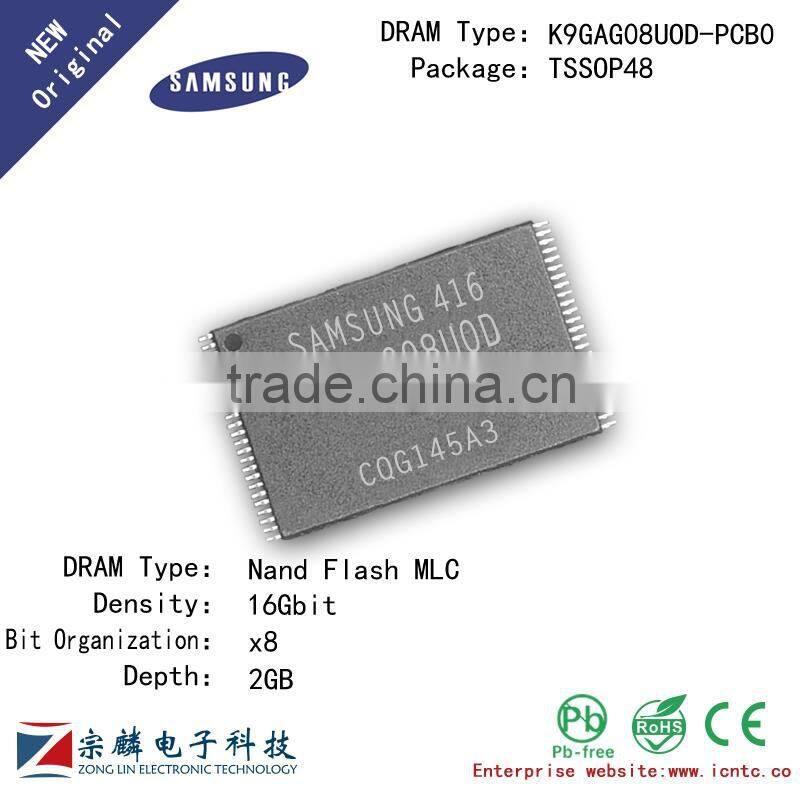 Genuine original K9GAG08UOD-PCB0 TSSOP48 2G x8bit MLC Flash Memory RAM