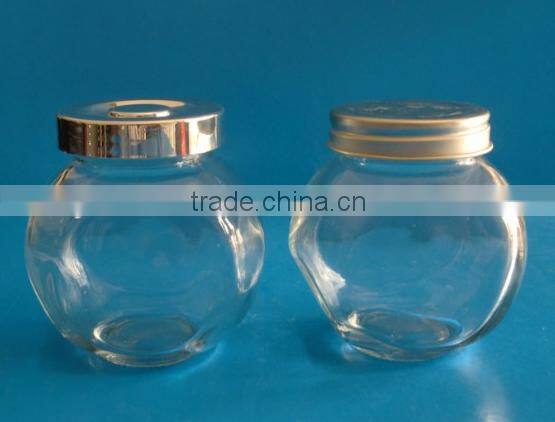 wholesale airtight storage glass jar for nuts chips sugar