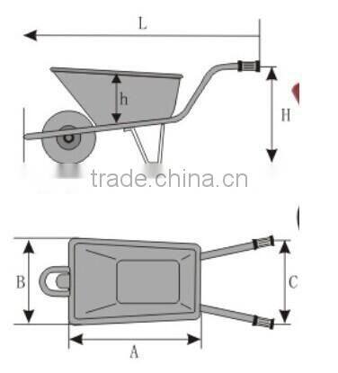Qingdao manufacturer solid tyre wheel barrow