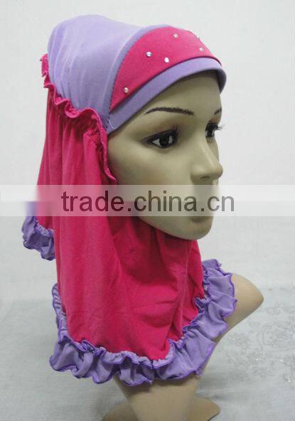 H223 small girl hijab,new style scarf hijab