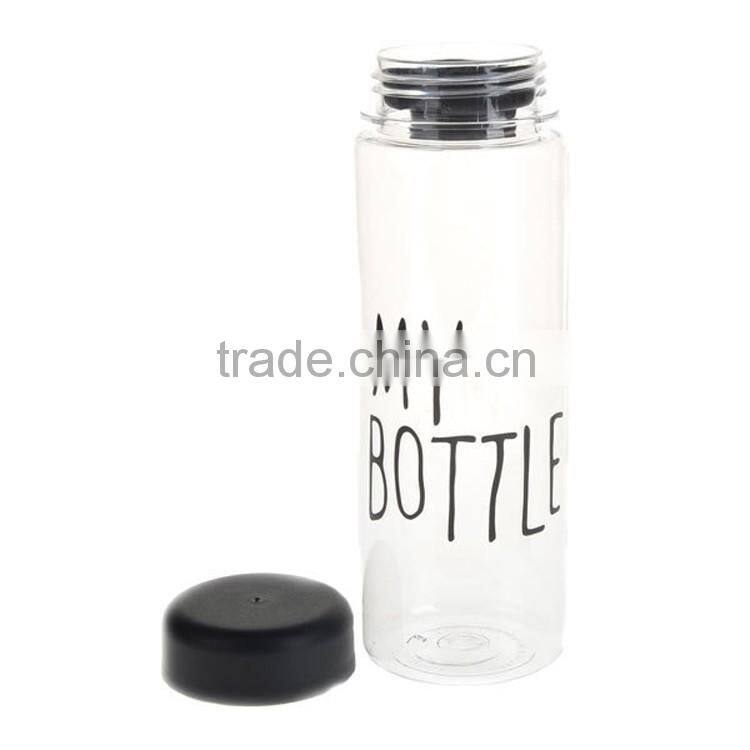 JoyShaker - Fashion Portable Clear My Bottle Sport Plastic Fruit Juice Water Cup 500ML