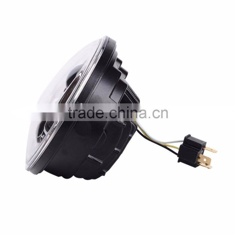 24v led lights 5.75" Motorcycle Parts Led Projector Daymaker LED H Beam Headlight For Harley Aluminum Lamp For Harley Dyne Sport