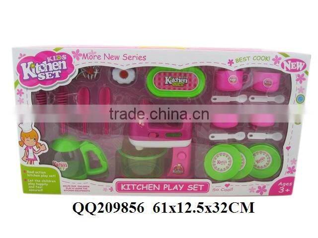 Funny plastic kitchen play toy set ,cooker play set for boys & girls