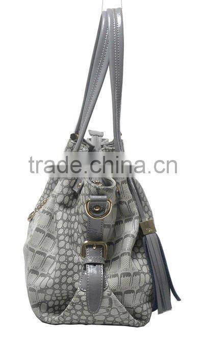 New arrival 2012! Hot summer Europe style croco skin leather bag ladies handbag!