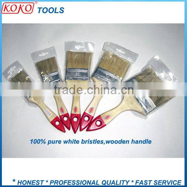 plastic handle plastic ferrule pure natural bristles BBQ brush