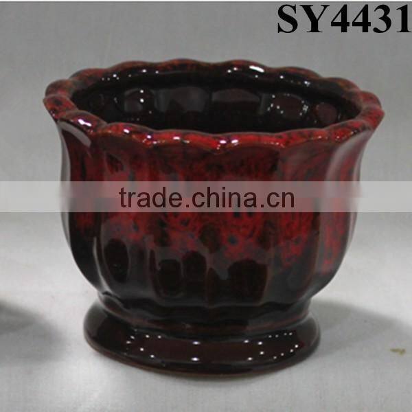 Indoor decorative italian mini porcelain flower pot