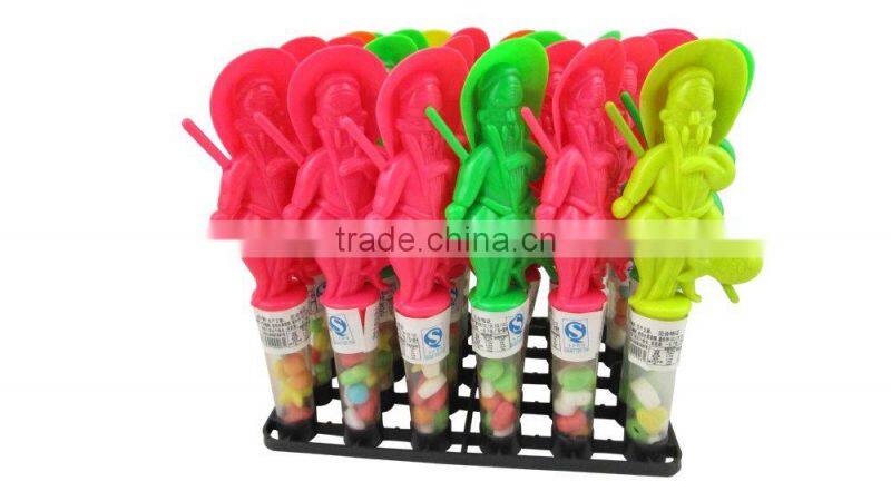 Cheap price sweets candy toy with tude plastic toy