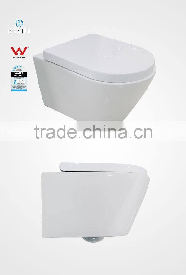 wall hung toilet with watermark for australian market BM6013