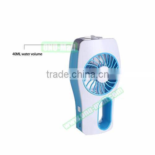 Logo Branding Rechargeable Water Mist Fan, Wholesale USB Electric Fan Misting
