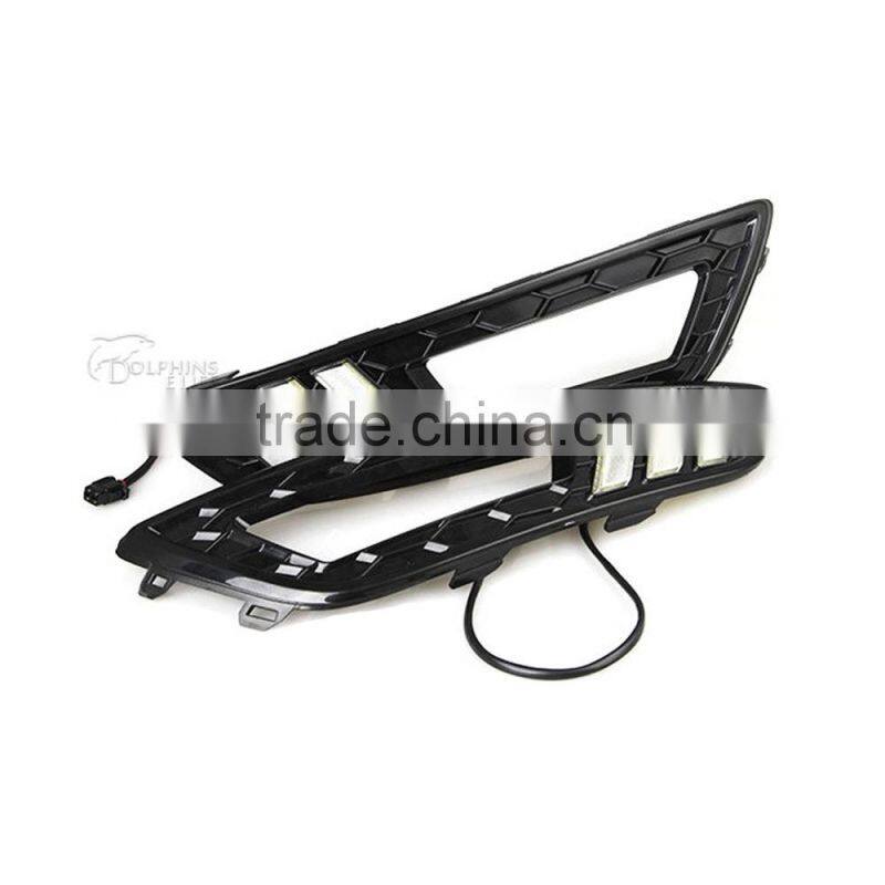 Car LED DRL Daytime Running Light Fog Lamp 2015 Accessories For Ford Ranger 2012 2013 2014 2015