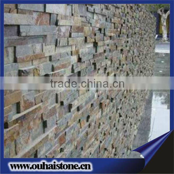 Slate panels for wall natural rusty cultured stone veneer prices