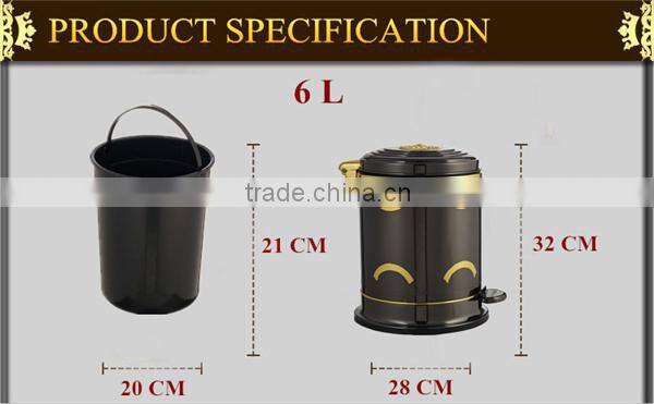 6L metal waste container