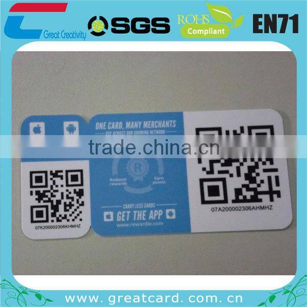 Triple 54*28mm Key Tag Card breakable