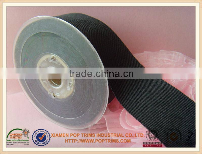 solid black grosgrain ribbon