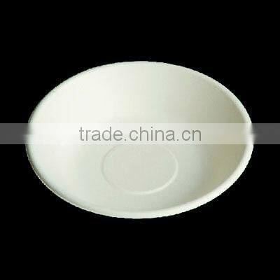 8" paper pulp/bagasse plate disposable biodegradable plates