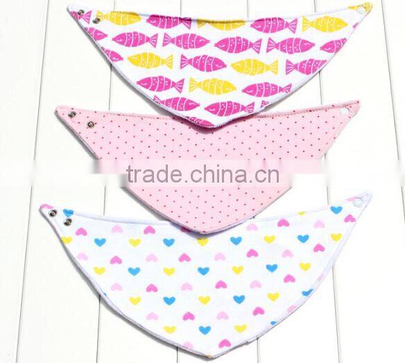 baby bib double layers new cotton toddle scarf baby jersey adjustable bib