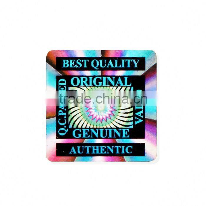 OEM printed own logo barcode holographic sticker