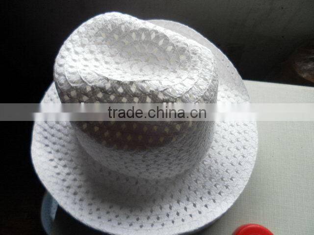 Zhejiang manufacture First Grade cool design straw cowboy hat