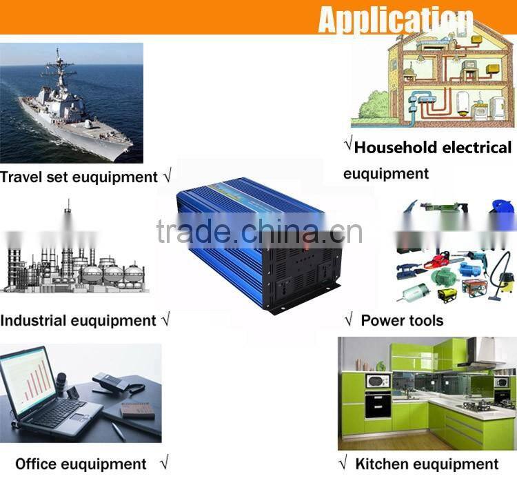 Chenf 4000W Perfect Protection Power Supply Manufacturer 48V 110VDC to 230V 240V AC Pure Sine Wave Power Inverter