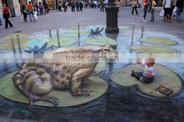 PVC materials 3d floor murals