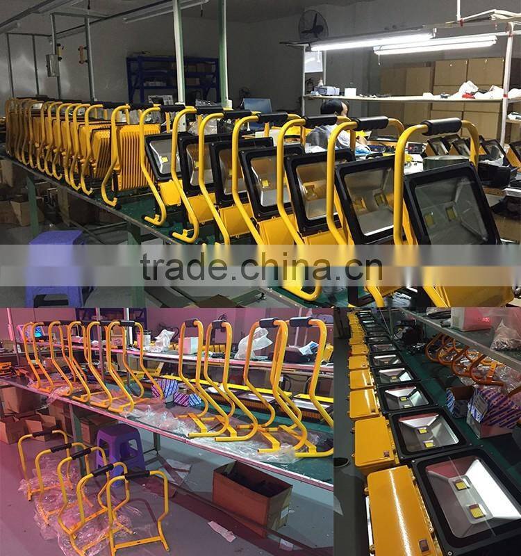 IP65 waterproof handheld 100W led rechargeable flood light with CE RoHS