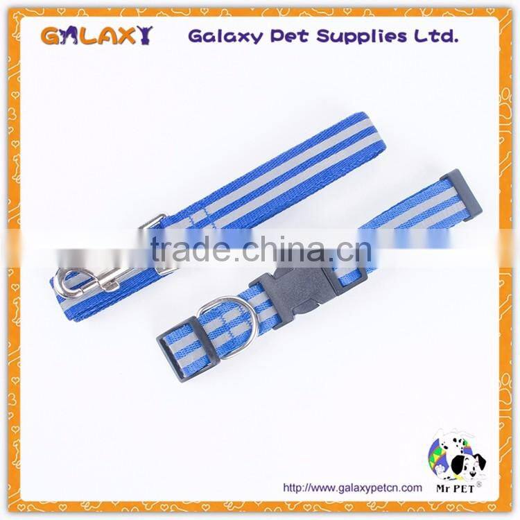 Plain knitting strong nylon material dog leash made in china