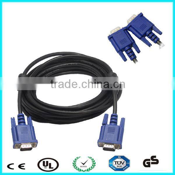 Factory supply good quality vga cable with ferrite bead