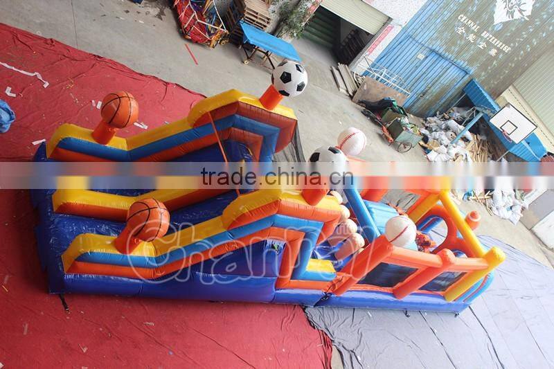 funny sports obstacle inflatable obstacles for kids & adults
