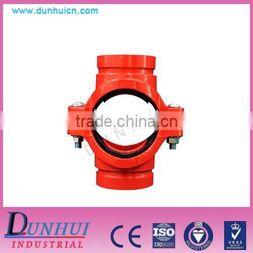 Using spray paint processing of machanical tee threaded outlet