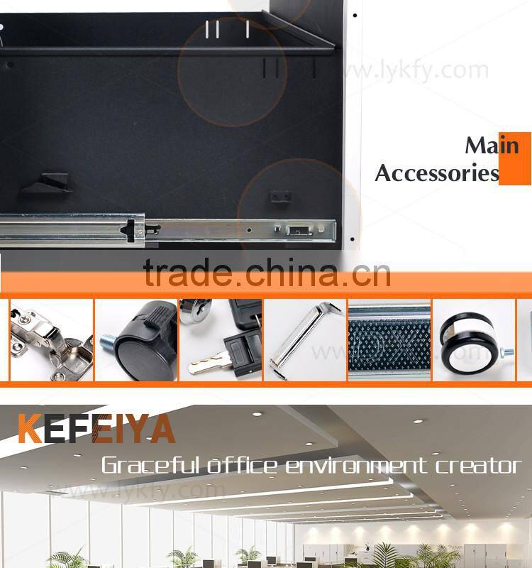 KEFEIYA White 4 Drawer Iron Cabinet