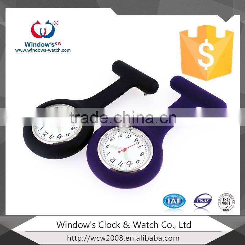 T shape silicone watch brooch nurse watch