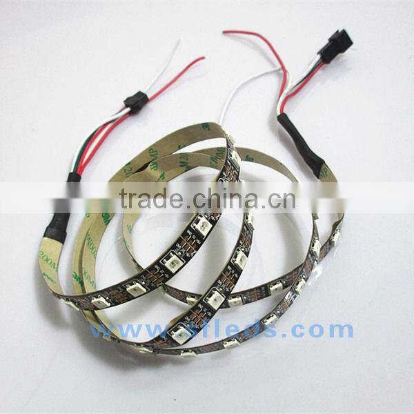 5050 SMD RGB 30LED/m Addressable Color Strip Light 5V Black PCB WS2812b led strip ip65