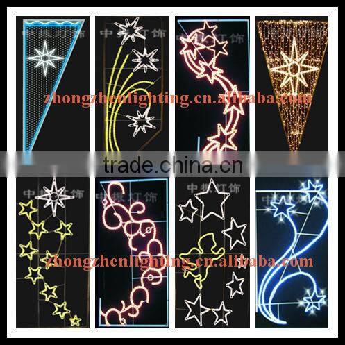 2013 Long lifespan street decoration pole mounted motif/landscape lights
