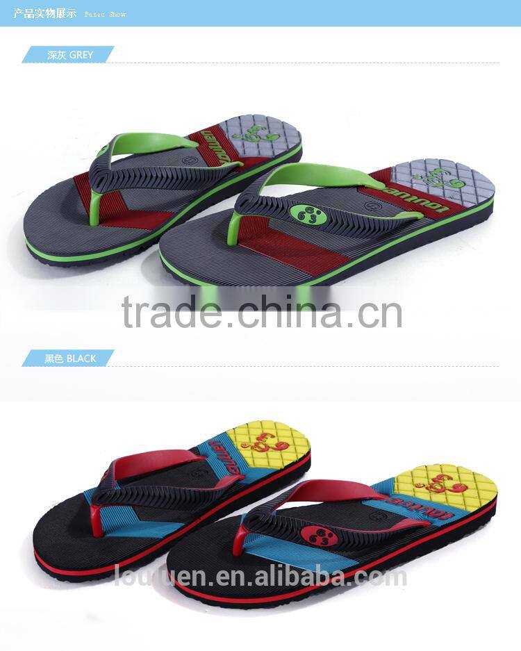 2015 663 LOULUEN New Fashion EVA Men Beach Slippers