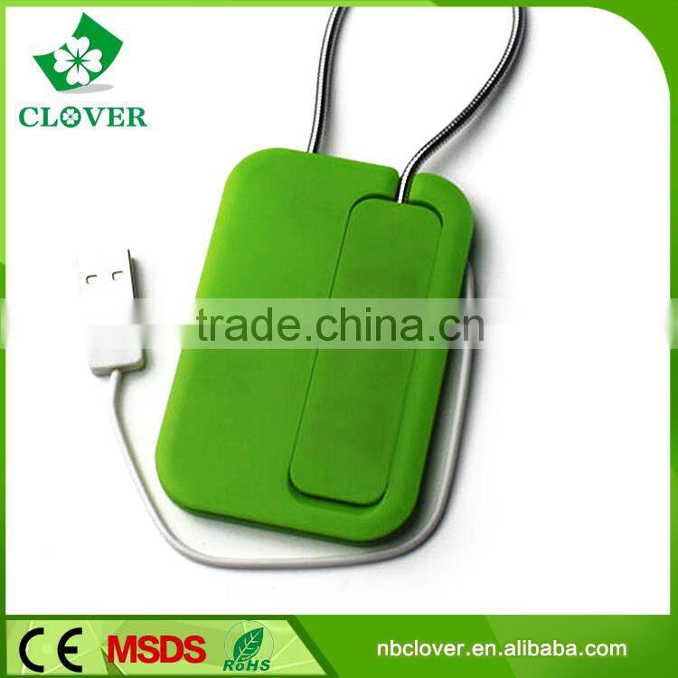 6 LED with usb charger plastic book lamp for reading in bed